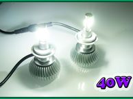 main image for ad Led Headlight, Foglight Bulbs 40w 6000k Very Bright - H1, H4, H7, H8, H11, 9005, 9006