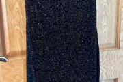 Elegant black glitter dress