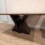 Large marble effect Dining table with 4 cream chairs Image 8