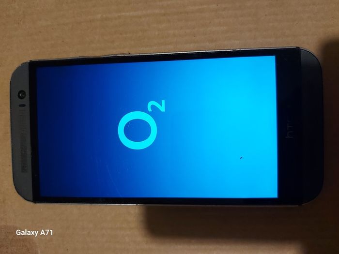 HTC One-M8, 1.8GB Ram, 16GB HDD, O2 network I think, working fine, Does show wear