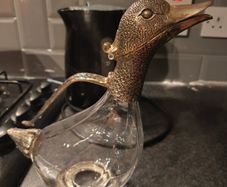 Newbridge silverware Duck decanter