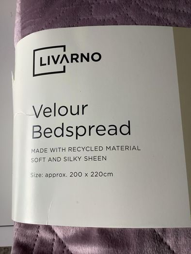 Velvet Bedspread , new ,