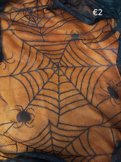 Halloween Decorations. Lights, Wreath, Fabric Decorations, etc