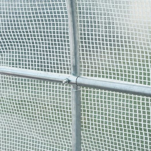 250Lx200Wx200H cm Walk-in Greenhouse-White (FREE SHIPPING)