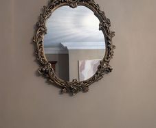Ornate Vintage Style Gold Wall Mirror