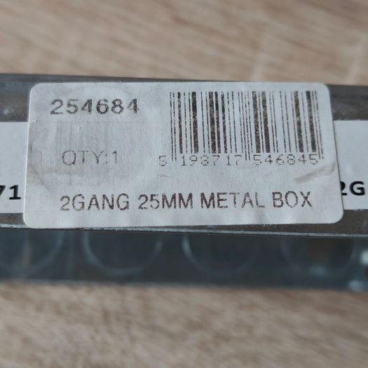 2gang 25mm Metal Box