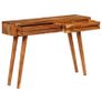 Console Table Solid Acacia Wood with Carved Drawers 118x30x80cm Image 4