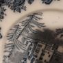 Fabulous Antique Dark Blue Flow 8 Inch Plate by Gater Hall & Co. Burslem, Staffordshire, in the Fortaleza pattern, Circa 1907-1920 Image 3