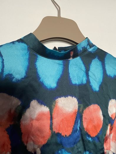 Boohoo Marble print satin dress size 8 New