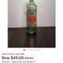Vintage Green Fitzgerald Whiskey Botyle Image 5