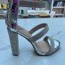 Silver Diamante Heels Image 4
