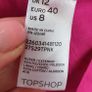 TOPSHOP fuschia puff skirt with pockets Sz 12 Image 8