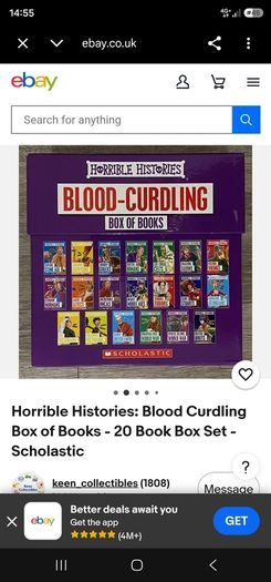 Horrible Histories Blood Curdling Box of Books