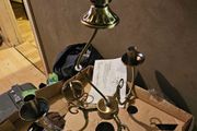 2 Sets of Brass Effect Ceiling Lights New