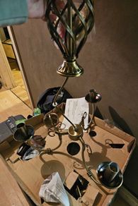 2 Sets of Brass Effect Ceiling Lights New