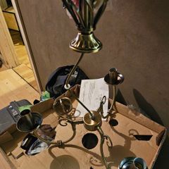 2 Sets of Brass Effect Ceiling Lights New