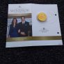 Royal Engagement 24k Gold Plated Commemorative Medal with Genuine Blue Sapphire and COA ( No. 01574 / 40,000 ) Image 2