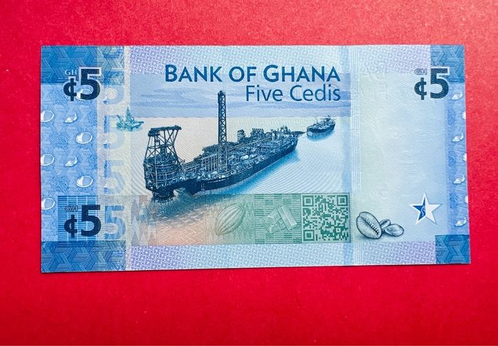 Ghana 5 Cedis  2017 Pick 43  Commemorative Issue  ( Uncirculated )