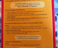 Exam skills history LC higher level