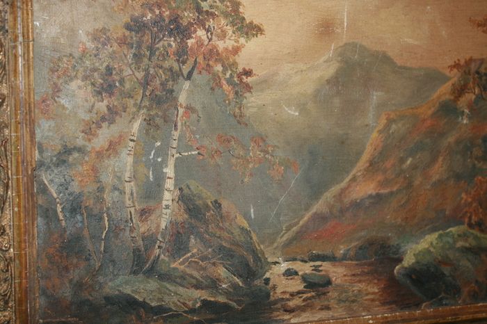 Vintage Oil on Canvas WINSOR 19" x 13"