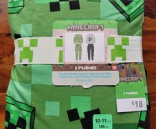 NEW Minecraft Pyjamas 2-pack (Age 10-11)
