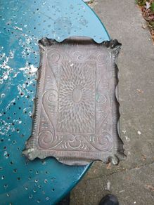 arts and crafts copper tray