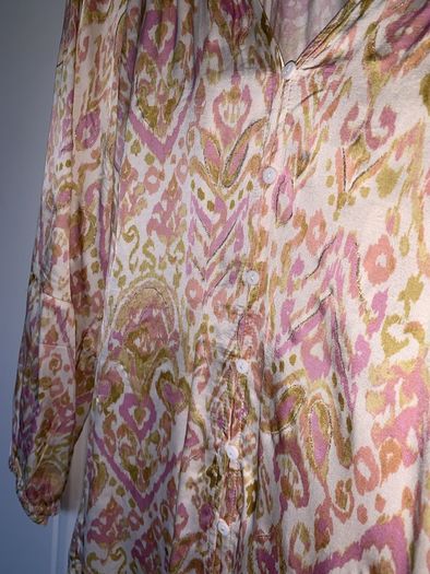 Summer blouse in pink and light green (eu 42)