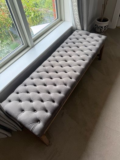 Ventura interiors velvet ottoman