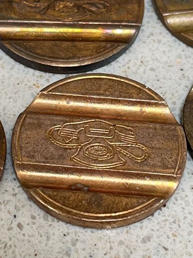 Telephone Token Italian lot of 7