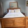 Wooden King Size frame and mattress Image 3