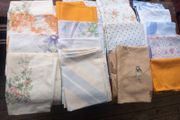17 vintage pillow cases, D18 post 8e, theatre tv film props