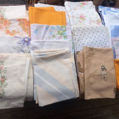 17 vintage pillow cases, D18 post 8e, theatre tv film props