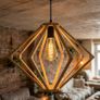 Handmade Wooden Pendant Light Image 5