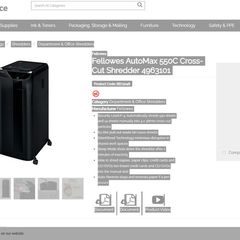 fellows large paper shredder