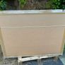 Vintage Chinese lacquer screen in gold frame Image 2