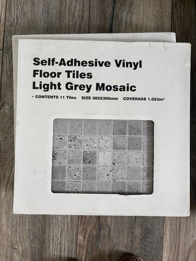 stick on floor tiles 7 packs. 11 in each pack