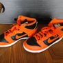 Orange and Black Nike hi tops Image 3