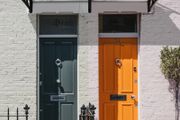 SPRING DEAL | 0.8 x 2m Window Awning, Modern Door Canopy, Curved Polycarbonate Cover Front Door Outdoor Patio w/Bracket