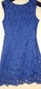 Oasis Lace Royal Blue Shift Dress