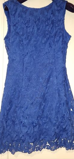 Oasis Lace Royal Blue Shift Dress