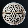 Vintage Sterling Silver 925 Round Celtic Knot Trinity Brooch Dancing Pin 1,4" - 7g Image 4