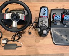 Logitech G27 Racing Wheel Pedals 6 Speed Shifter Fully Tested