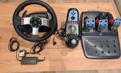 Logitech G27 Racing Wheel Pedals 6 Speed Shifter Fully Tested