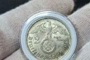 2 Reichsmark 1938 B Vienna WW2 Silver Coin third Reich