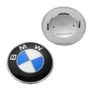 2x 2PCS Front Hood Bonnet & Rear Boot Trunk (82mm & 74mm) BMW Badge Emblem 51148132375 Image 2