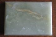 Unique Pakistani Green &amp; Brown Onyx Plinth / Base