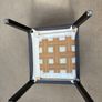 6 x IKEA NILS dining chairs with armrests in grey with black legs Image 7