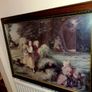 Large vintage picture in wooden frame Image 2
