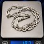 925 Vintage Sterling Silver Paperclip Chain Image 10
