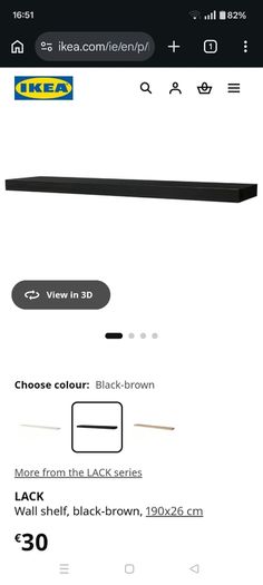 2 shelves Lack